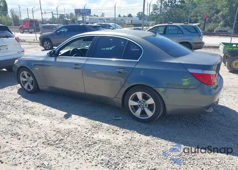 2007 BMW 530I из США, поврежденный, VIN WBANE73587CM46894